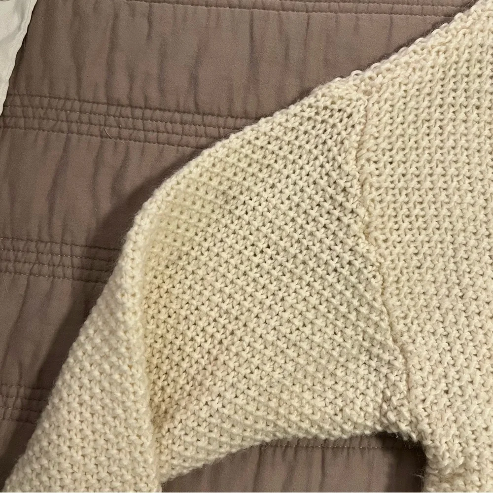 Talbots Ivory Cable Knit Sweater - Picture 6 of 6